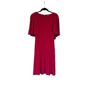 Lauren Ralph Lauren Elegant Red Midi Dress